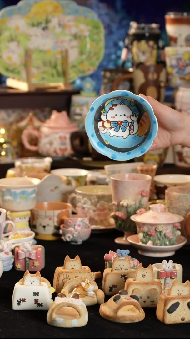 其他陶景德镇釉下彩手绘设计师款陶瓷