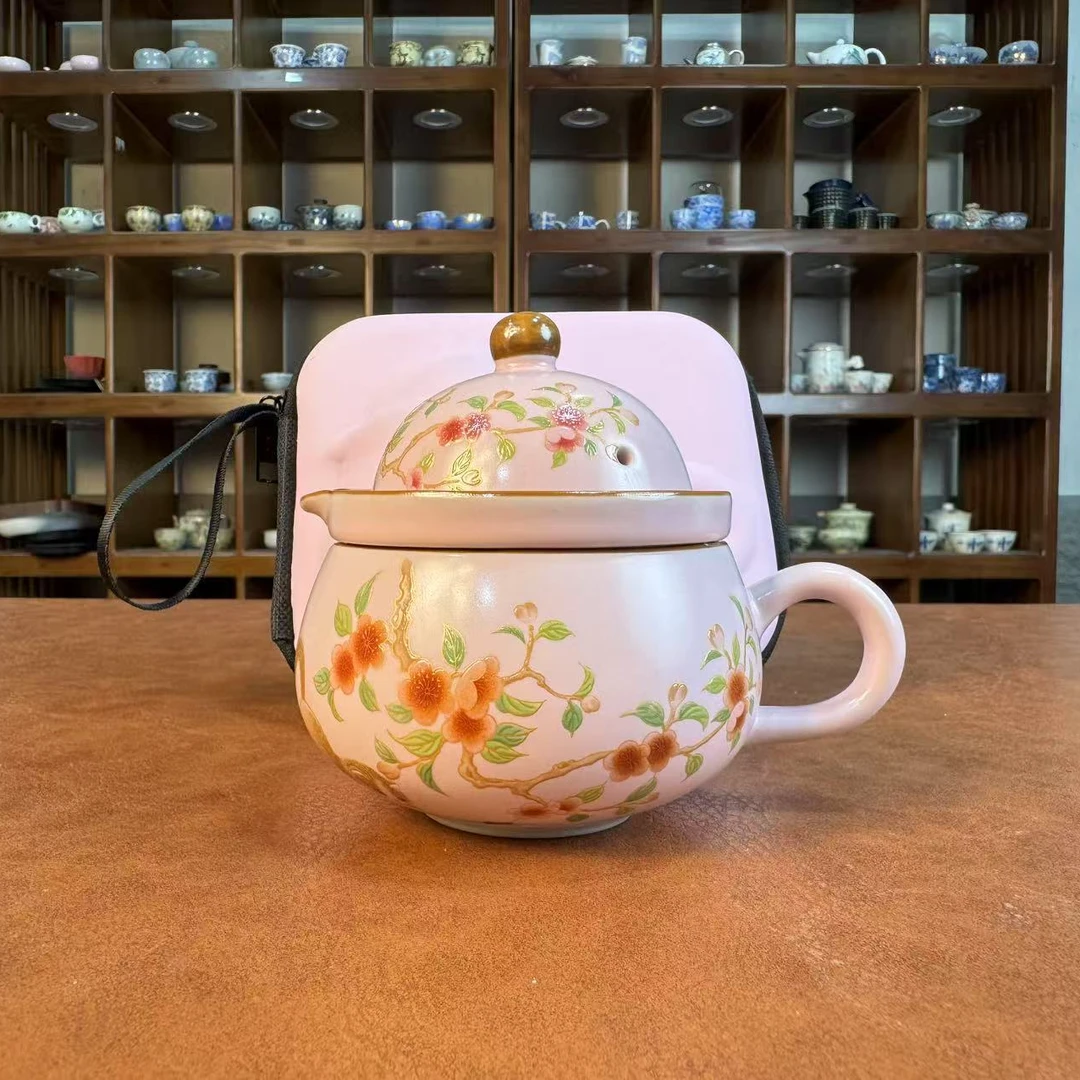 粉汝梅花茶咖杯1206