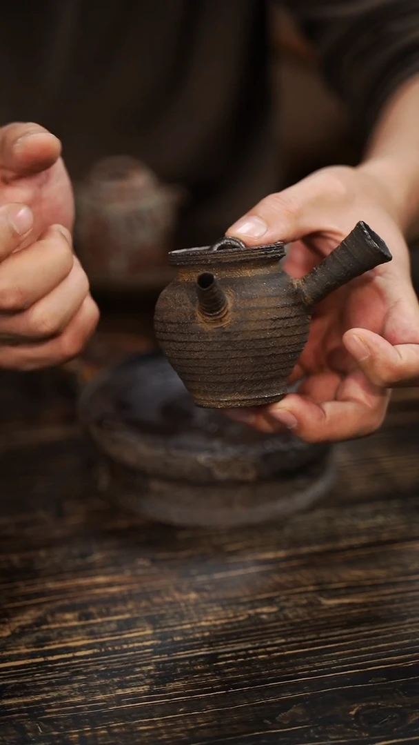 全手工制作 南蛮 侧把壶  125cc