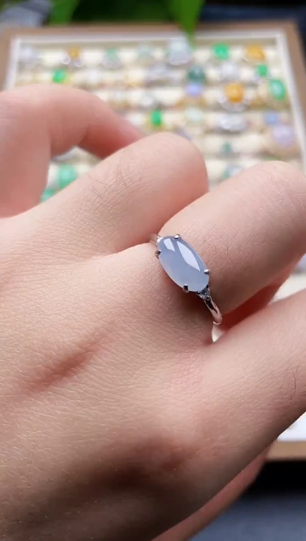 银S925镶嵌戒指翡翠39