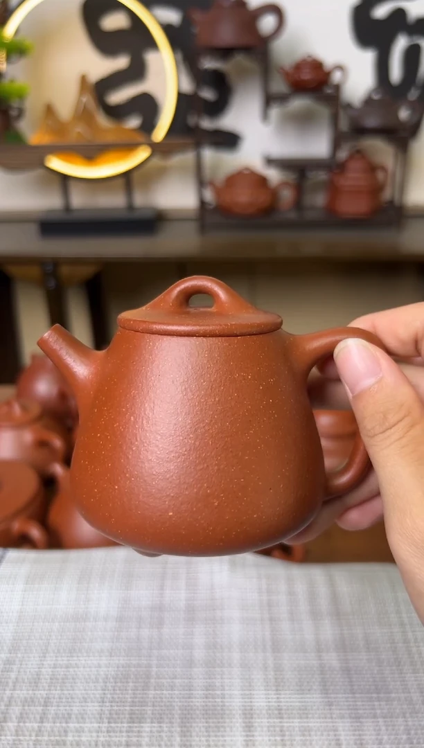 茶壶段泥红降坡高石瓢壶200CC-甘来兵