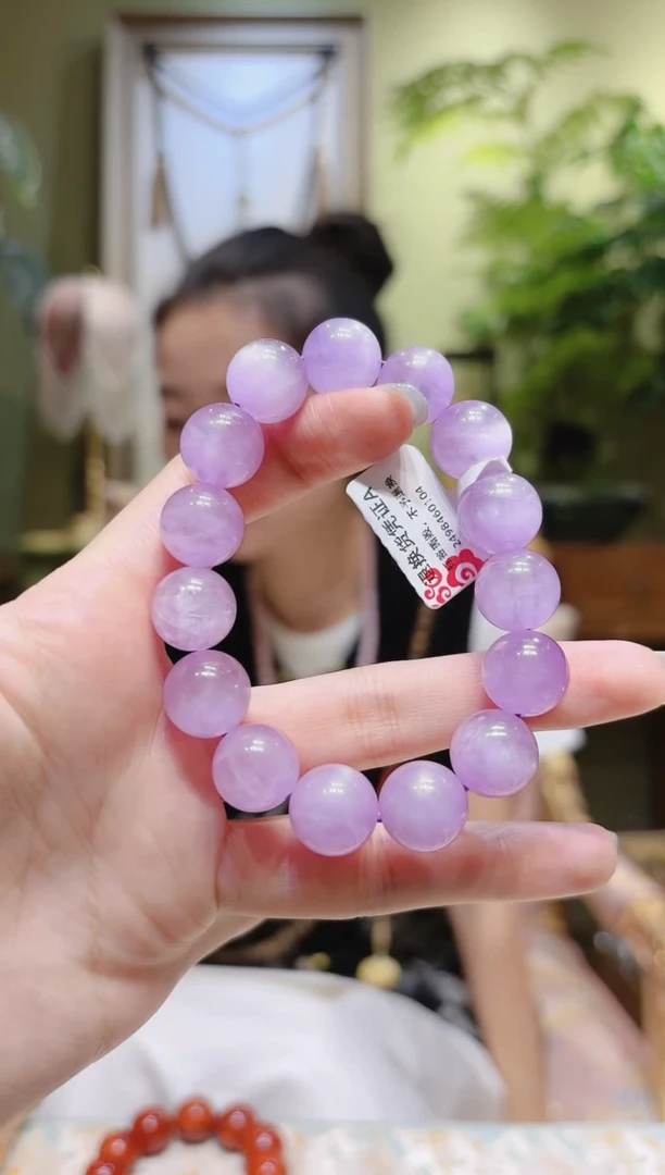 【闪购商品】锂辉石手串未镶嵌紫锂辉手串6