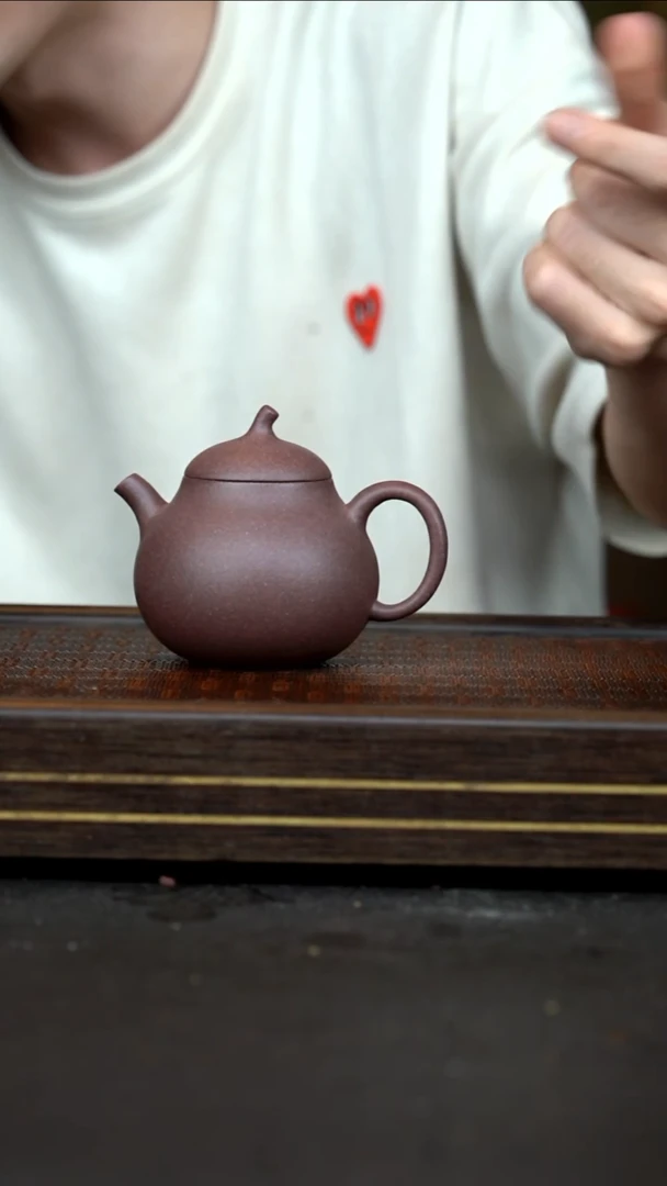 茶壶紫砂 XL 全砂天青泥 茄瓜 170cc