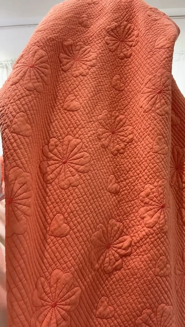 棉240*270纯棉床盖41号无瑕