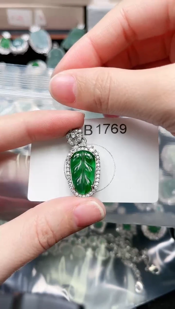 【闪购商品】翡翠颈饰未镶嵌1769赠皮绳