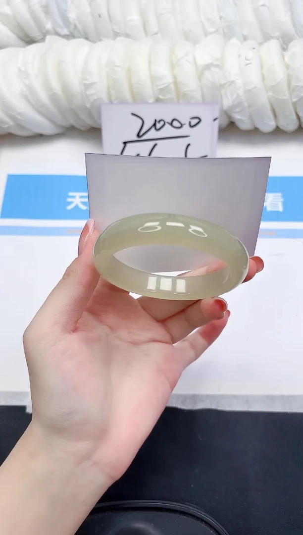 未镶嵌手镯石英质玉14-58-送女友