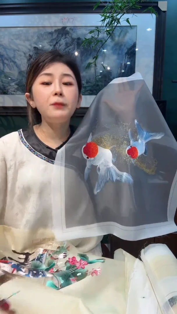 刺绣非遗苏绣手工工艺品绣片