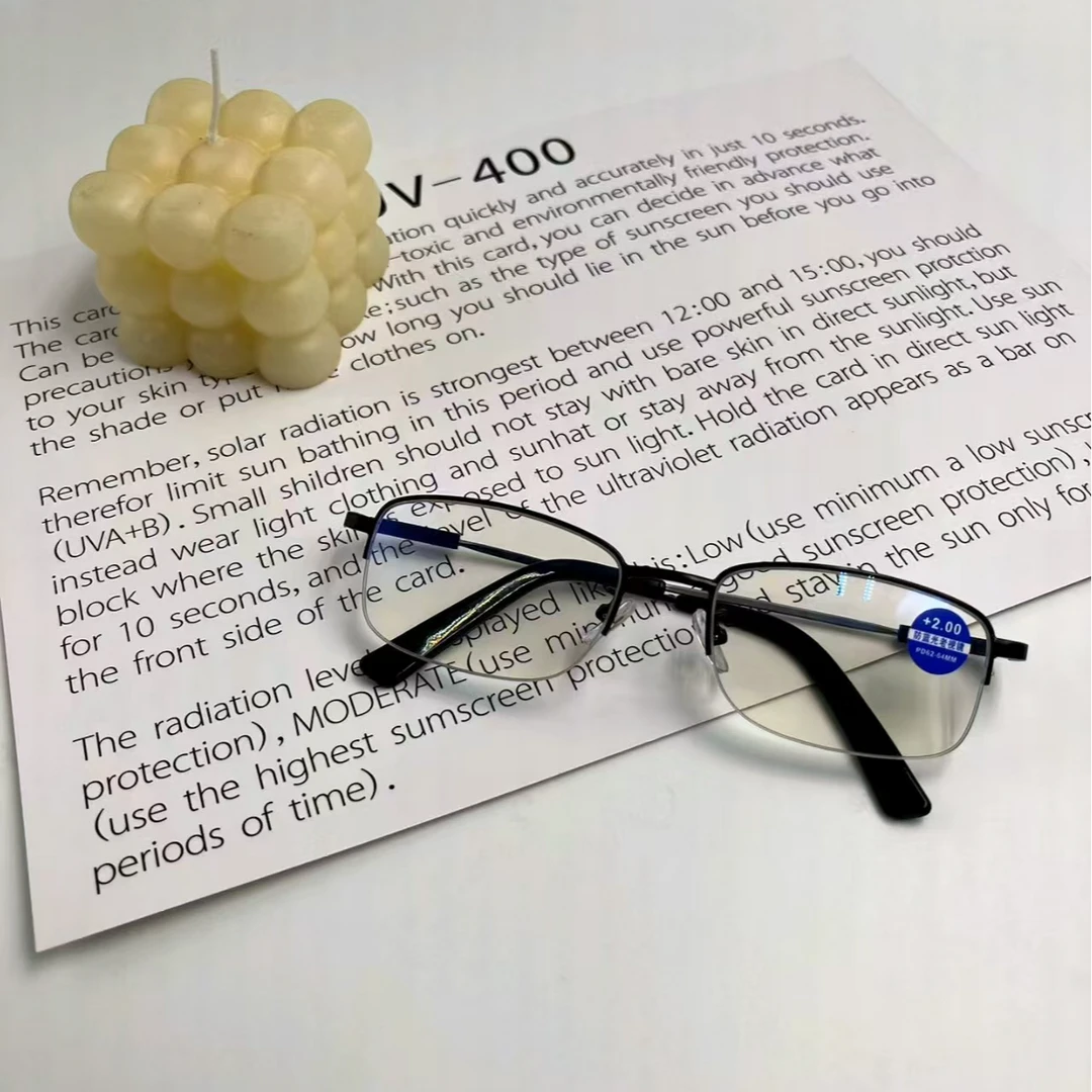 高清防蓝光 记忆镜腿镀膜老花镜时尚复古