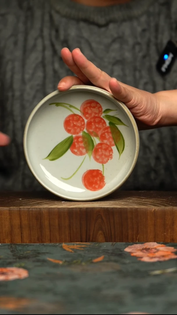 瓷片釉下彩手工手绘同款陶器