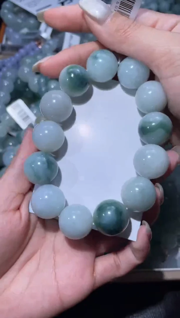 【闪购商品】定制翡翠未镶嵌天然缅甸A货翡翠手串141