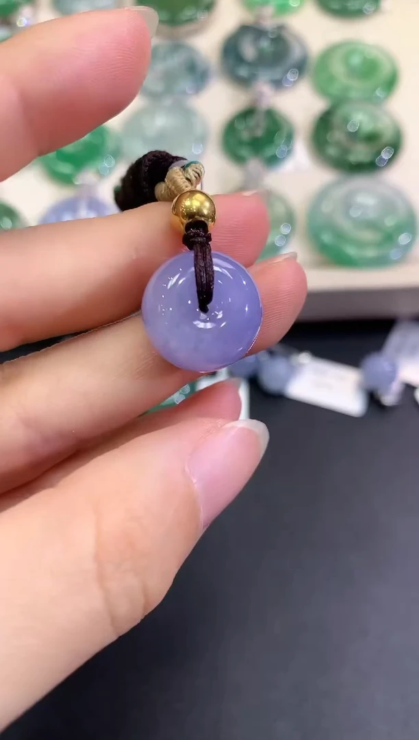 【闪购商品】翡翠颈饰未镶嵌B60   紫货有色差