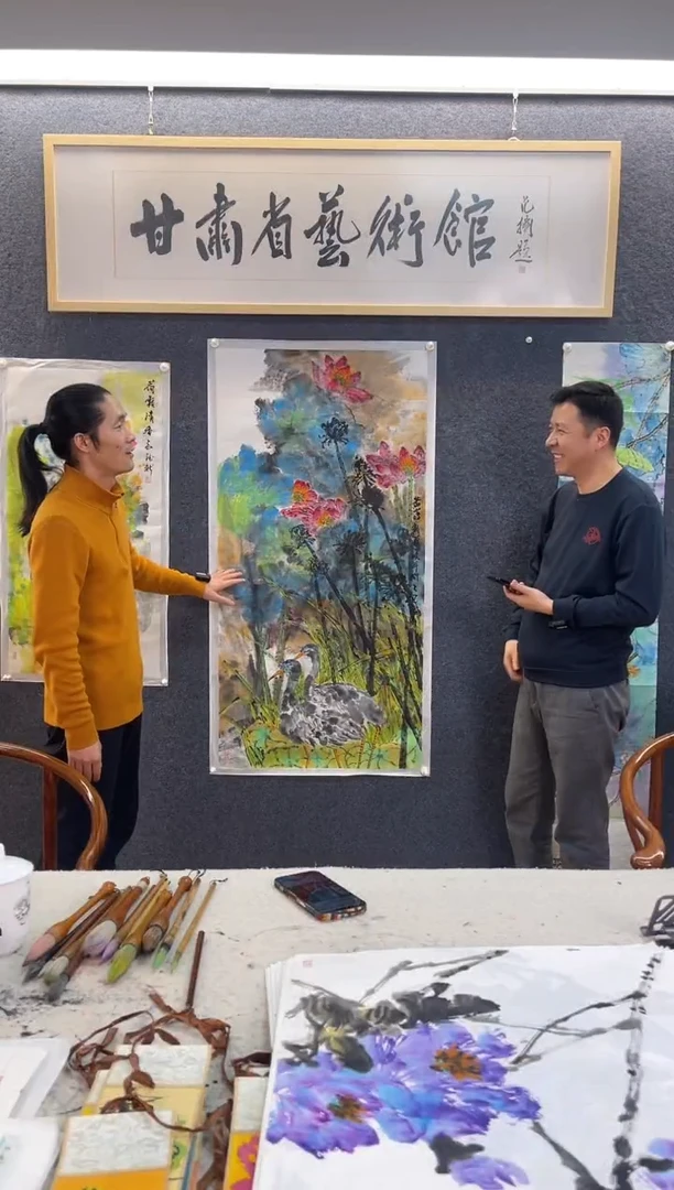 国画黄德X四尺整张荷花