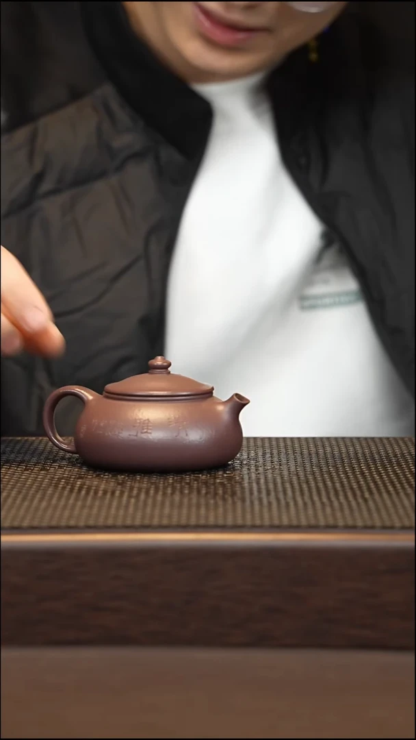 茶壶紫砂紫砂源头精品手工作品8085（微瑕）