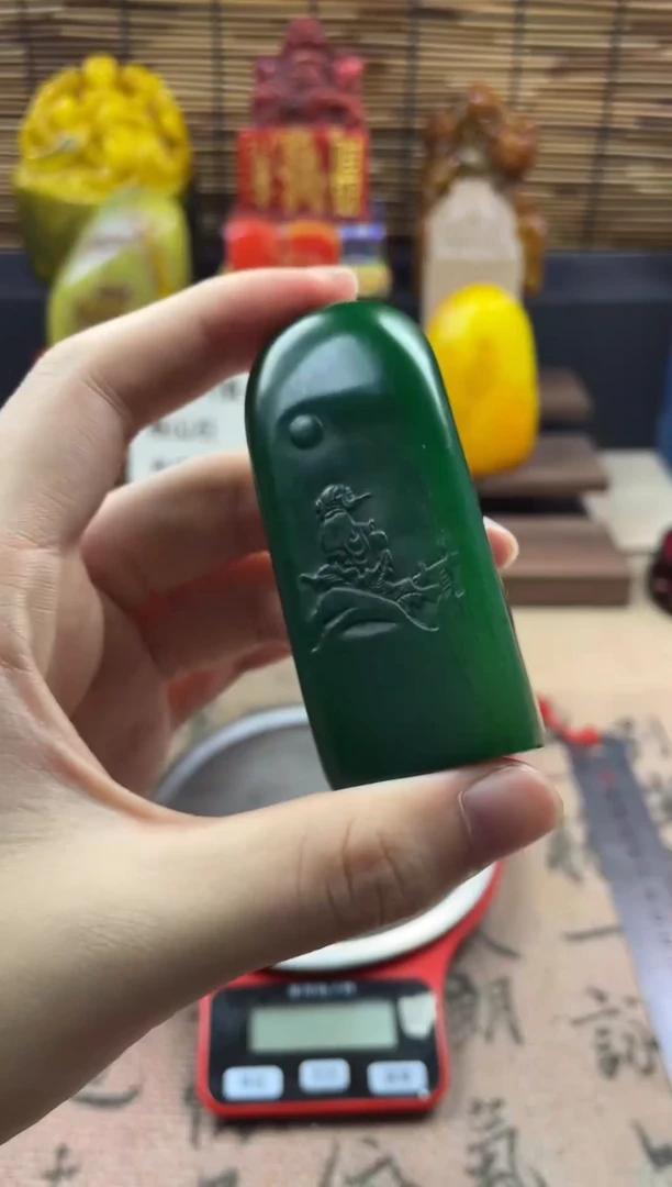 寿山石印石原石雅安绿永吉