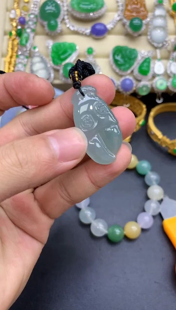 颈饰未镶嵌翡翠407-中国好珍宝