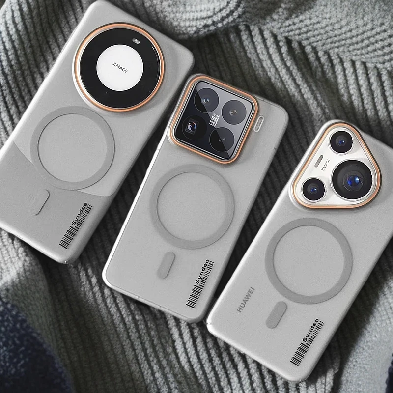 适用小米17pro华为mate70荣耀Magic7超薄磨砂磁吸硬手机壳