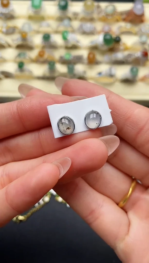 【闪购商品】翡翠戒指银S925镶嵌2222222+6