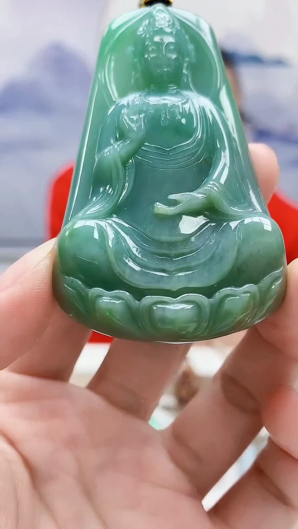 未镶嵌定制翡翠5167lr-毛货挂件80