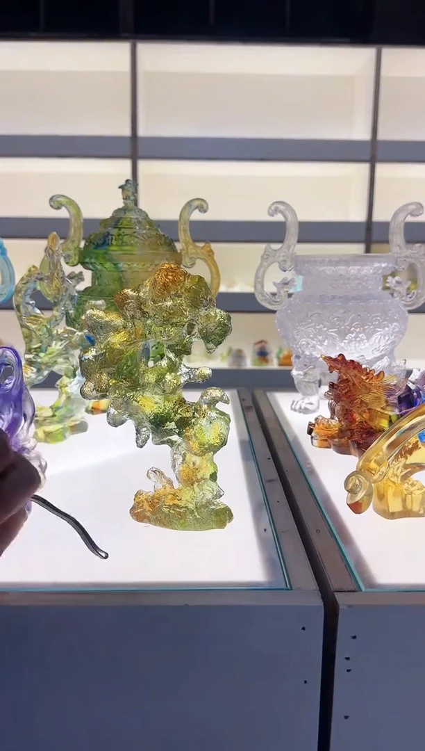 手工艺品琉璃21厘米太湖石