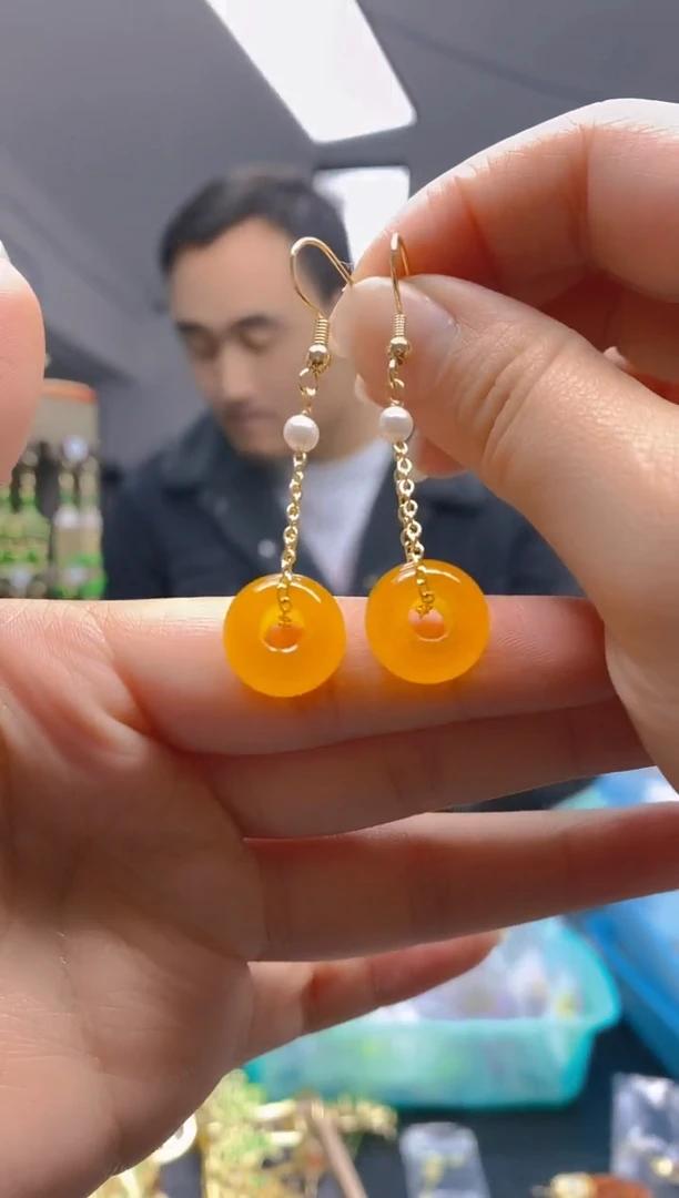 【闪购商品】玛瑙/玉髓耳饰合金031玛瑙饰品