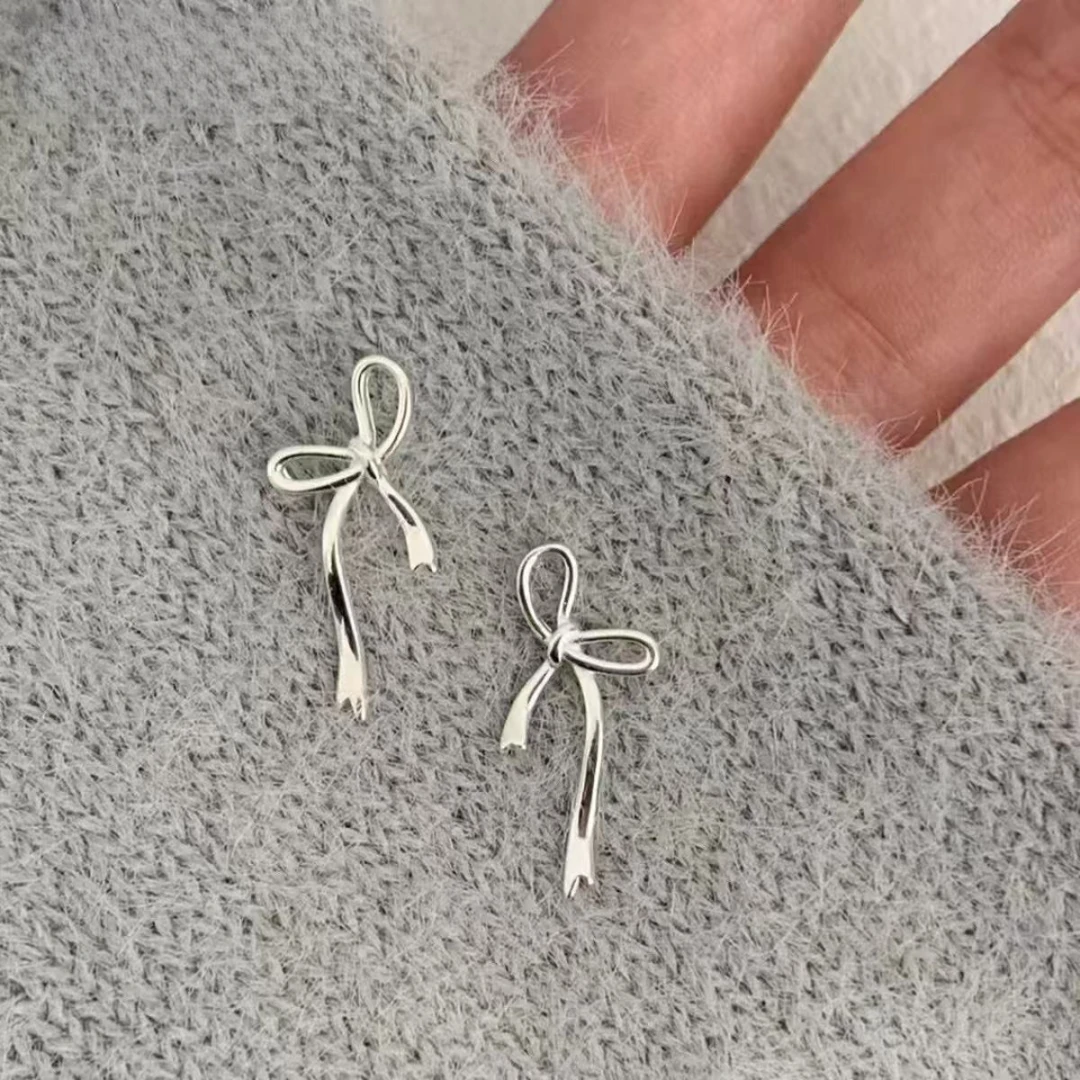 925银耳饰 【小民】网红蝴蝶结款银耳钉精致款简约