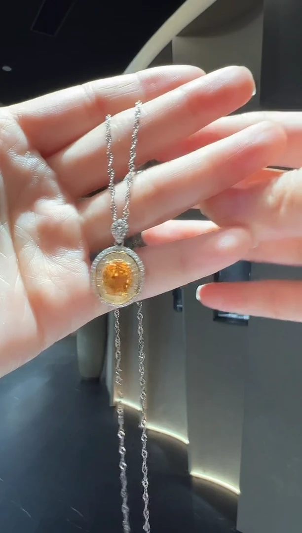 【闪购商品】水晶颈饰银S925镶嵌7】