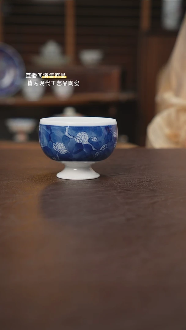 景德镇陶瓷杯碗柴烧多人