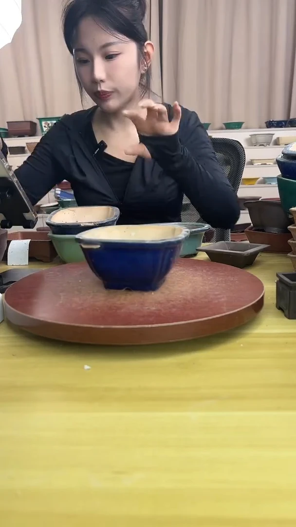 紫砂花盆浅草紫砂花盆微瑕