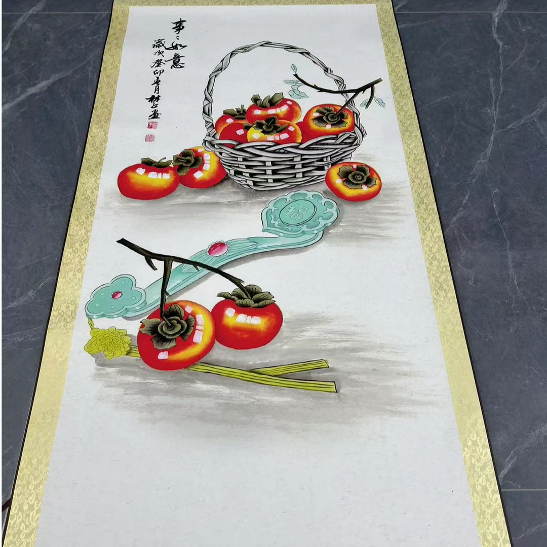 四尺（事事如意）高清数字还原 复刻 居家装饰挂画