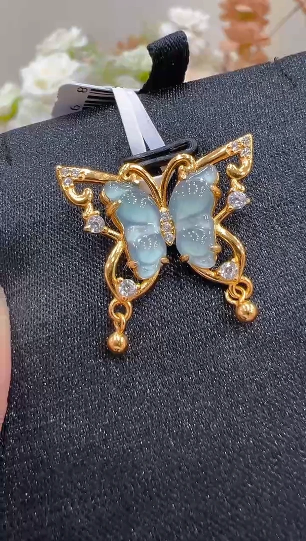 翡翠银S925镶嵌吊坠(不含链)多样性团购发一件