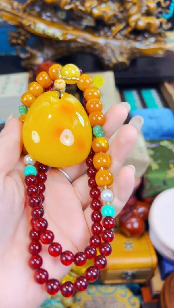 未镶嵌颈饰蜜蜡兰妹专属高端链接88