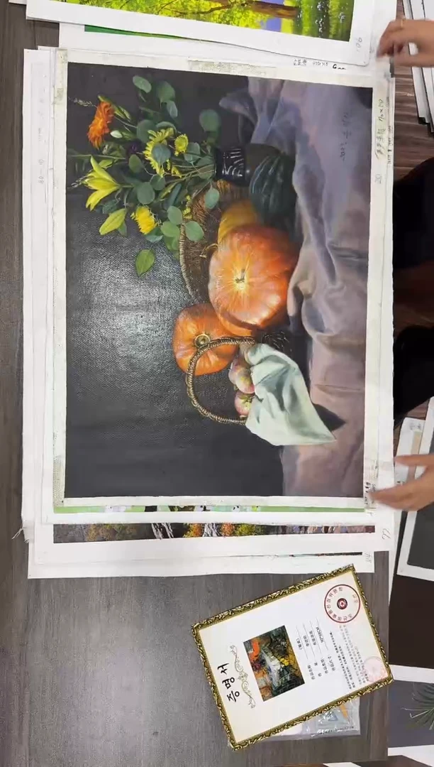 油画【55号】约50*70cm丨朝鲜原创纯手绘孤品油画丨顺丰包邮