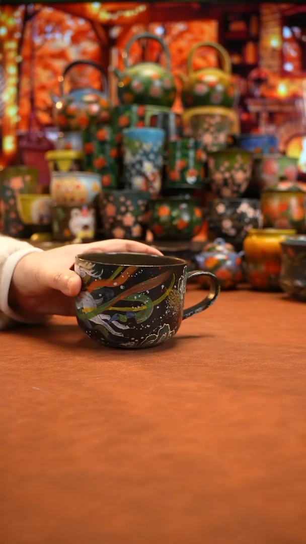 油画   釉下彩   杯子