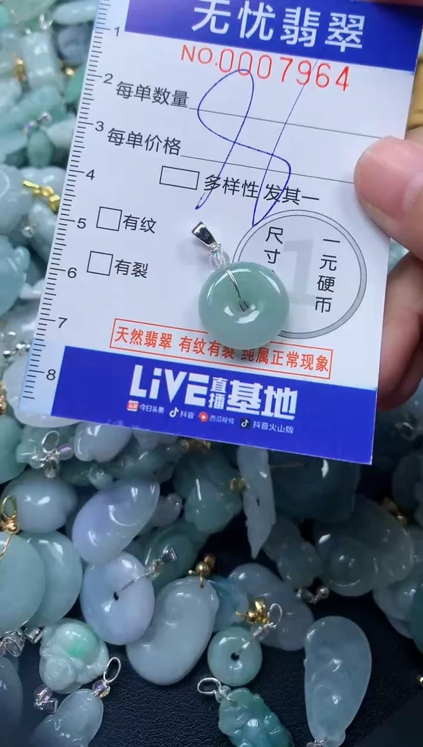 颈饰未镶嵌翡翠7964