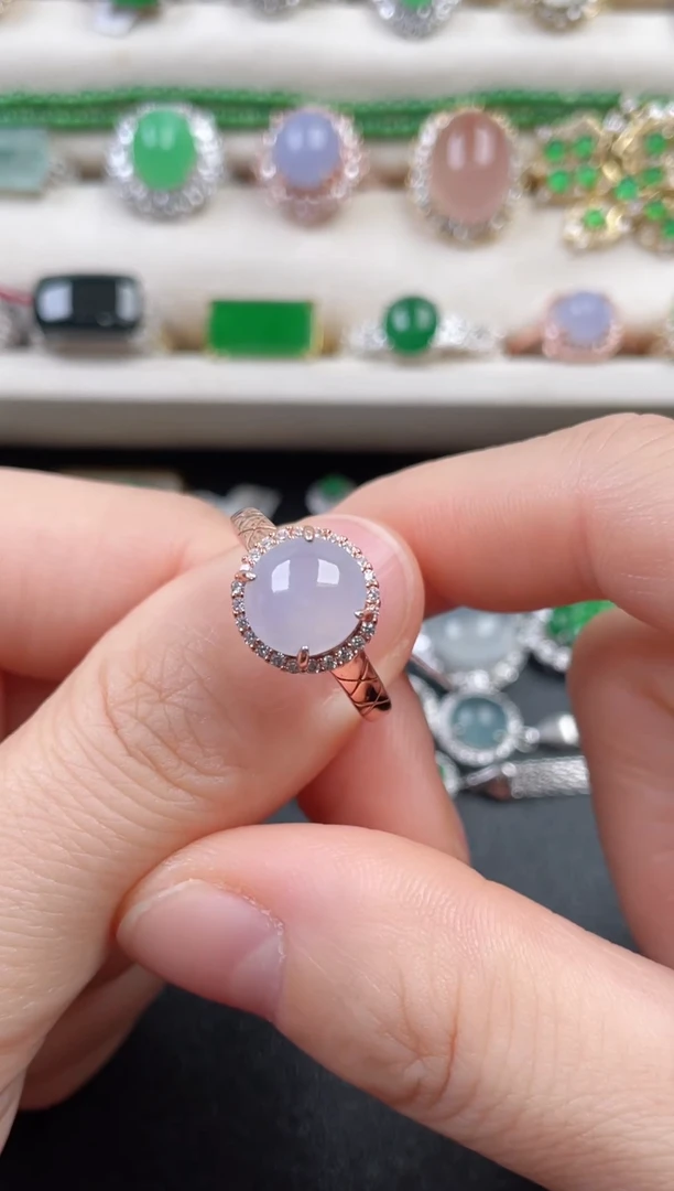 银S925镶嵌戒指翡翠57