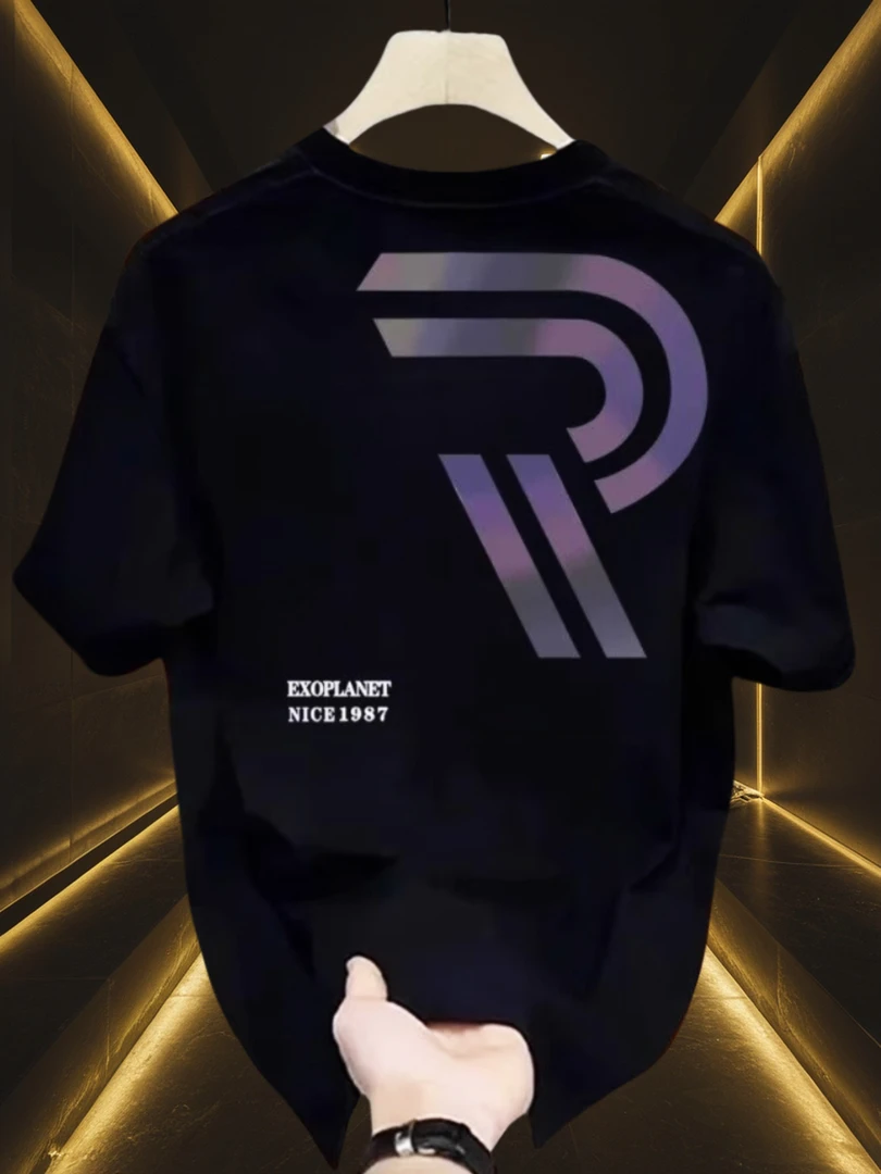 美式复古潮牌休闲百搭短袖t恤男夏季新款重磅纯棉宽松慵懒风上衣