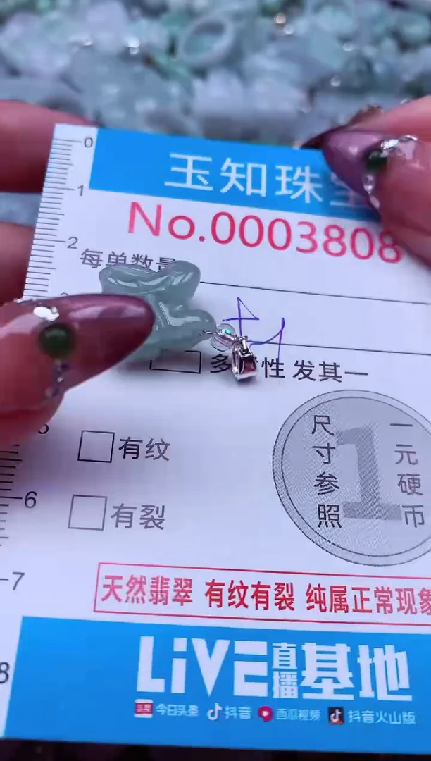 吊坠(不含链)未镶嵌翡翠3808