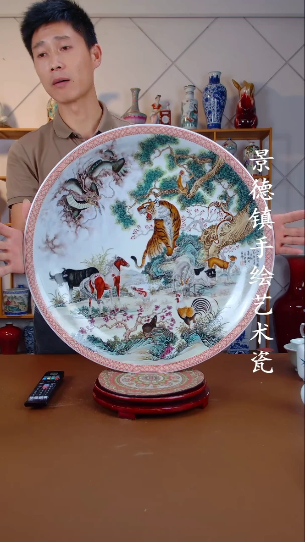 现代景德镇手工手绘陶瓷摆件68