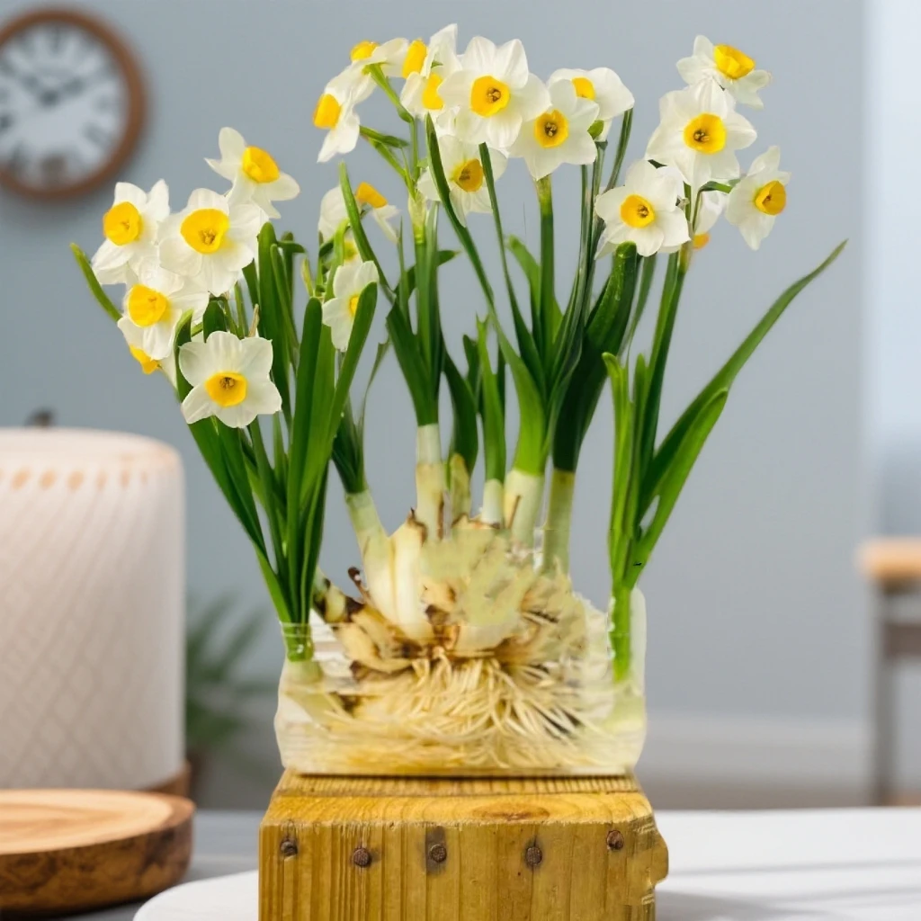 DD八字切漳州水仙花精选大球水培（泡水后）不含盆阳台室内带芽