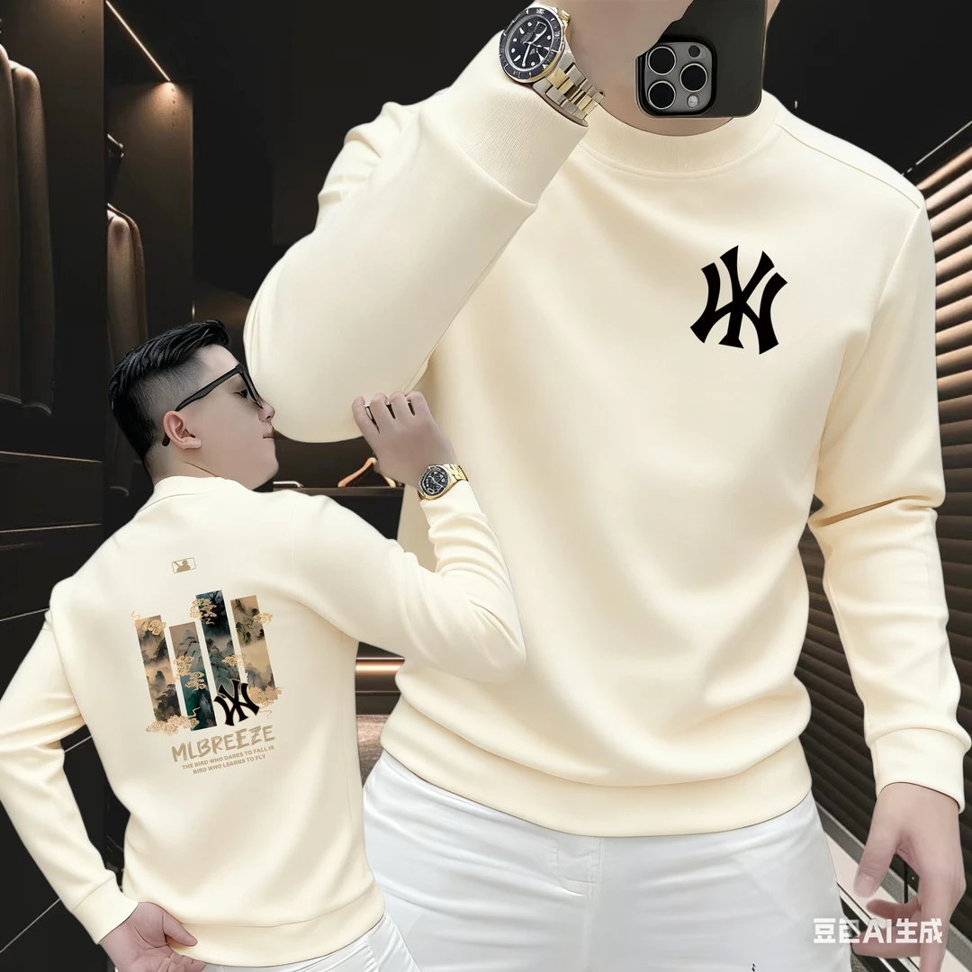 秋冬季高档潮牌套头卫衣青年男女款潮流新款长袖男士休闲圆领上衣