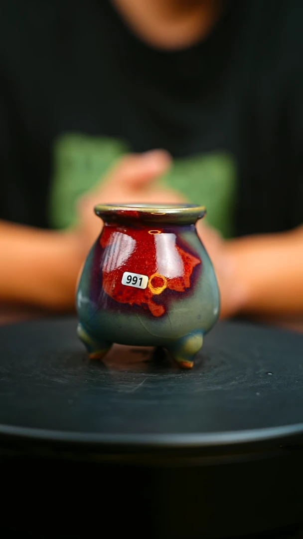 991#原矿钧瓷炉钧釉香炉