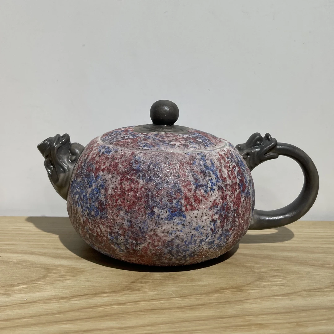 喜嘉茶器复古柴烧原矿龙壶高档家用陶瓷泡茶壶