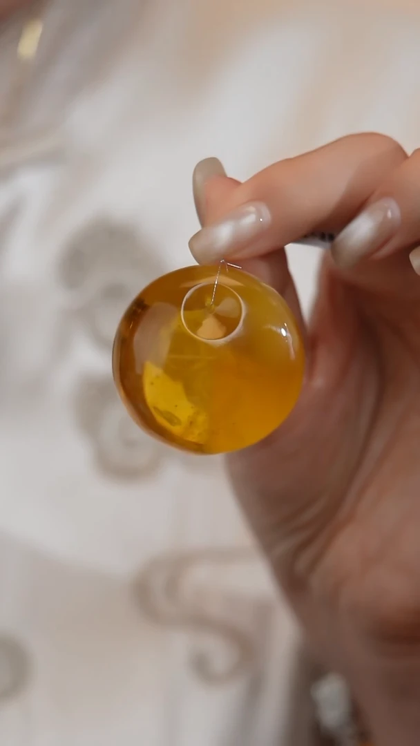 琥珀吊坠(不含链)未镶嵌意境公主扣吊坠送绳 克重27g