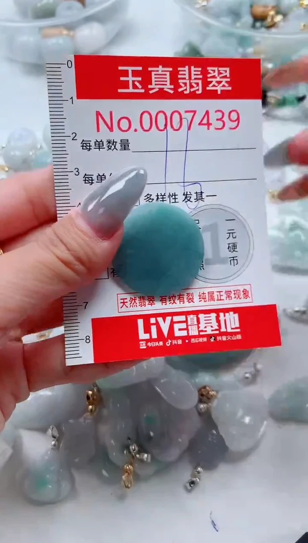 吊坠(不含链)未镶嵌翡翠7439
