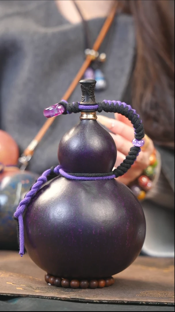 【闪购商品】XG124漆艺酒葫芦不包手串及旋转底座