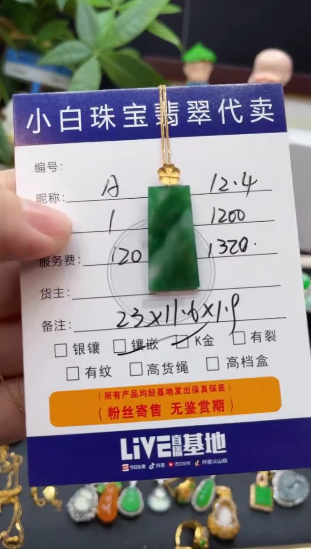 套链18K金镶嵌翡翠A***子套链