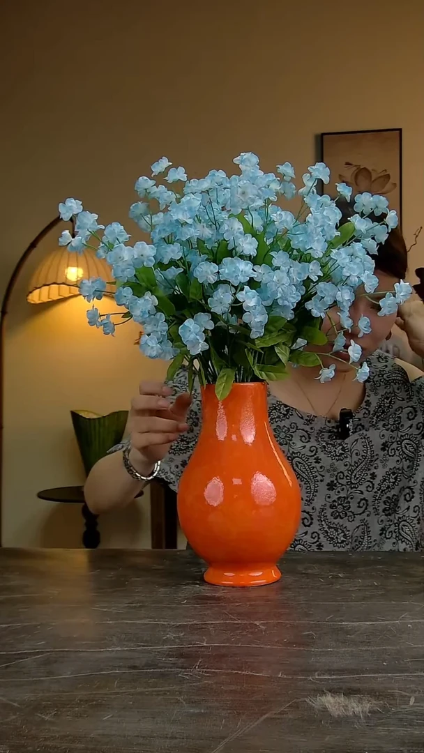 景德镇陶瓷花瓶高23口7