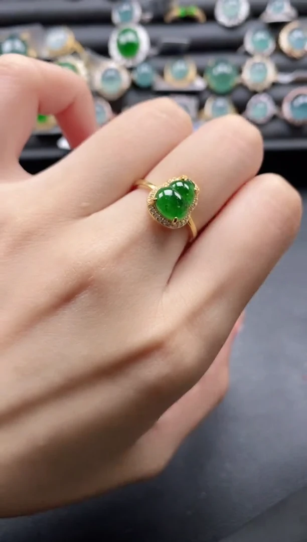 【闪购商品】翡翠戒指银S925镶嵌1111