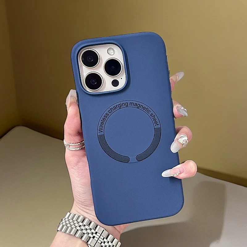 适用苹果15pro手机壳16promax液态硅胶14promax磁吸13pro全包情侣