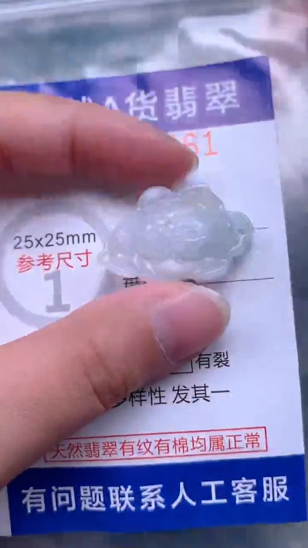 翡翠未镶嵌吊坠(不含链)1